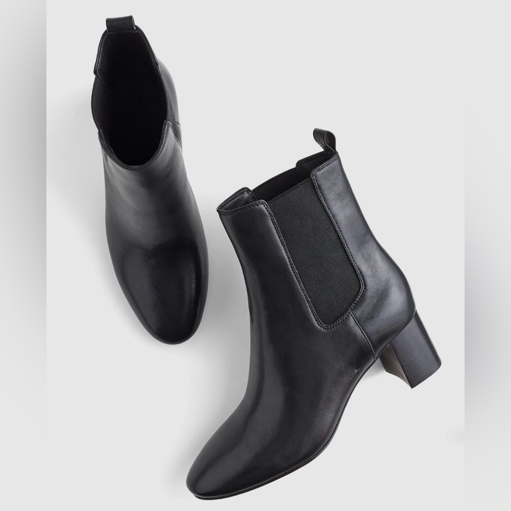 NIB! MADEWELL Women’s The Sylvia Chelsea Boot in True Black Leather Size 11
